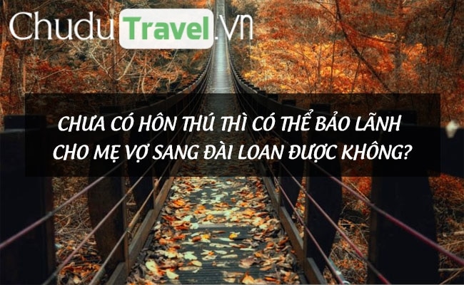 chua co hon thu thi co the bao lanh cho me vo sang dai loan duoc khong