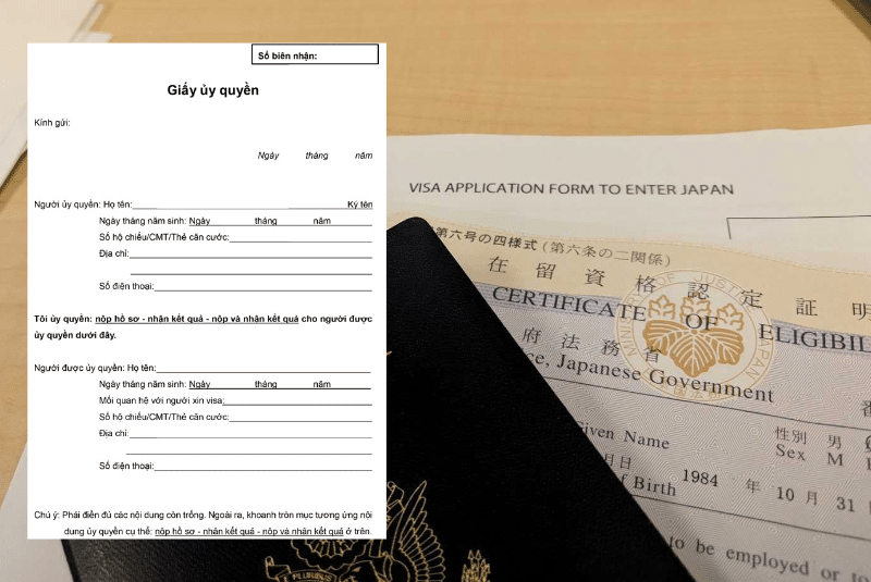 Bạn bè nộp hộ hồ sơ xin visa Nhật được không?