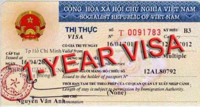 Thủ tục xin visa 1 năm cho người nước ngoài 2023