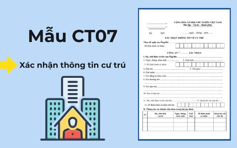 Hướng dẫn làm mẫu CT07 và CT08 chi tiết, thủ tục và lệ phí